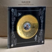 純金金盤,純金圓盤,黃金圓盤,純金擺件,金銀圓盤