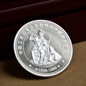 紅軍長征勝利60周年純銀紀念章