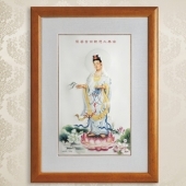 南海觀音菩薩純銀銀畫定做批發零售個性定制純銀銀畫