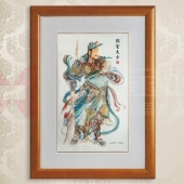 武圣關帝浮雕純銀銀畫批發個性定制零售定做銀畫